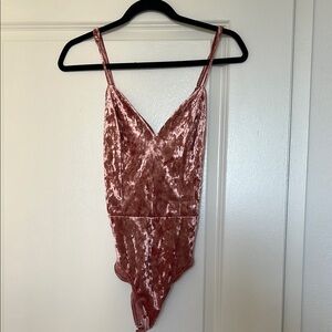 Lulu's Pink Bustier Bodysuit